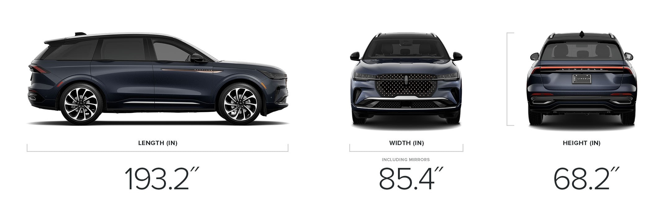 2024 Lincoln Black Label Nautilus® SUV Detailed Specifications